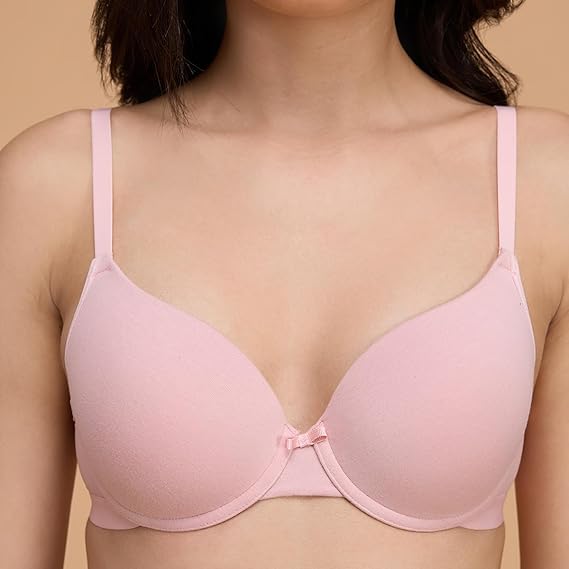NYKD Encircled with Love Everyday Cotton Push-Up Bra for Women Wired, Full Coverage, Lightweight with Adjustable Straps – NYB249
